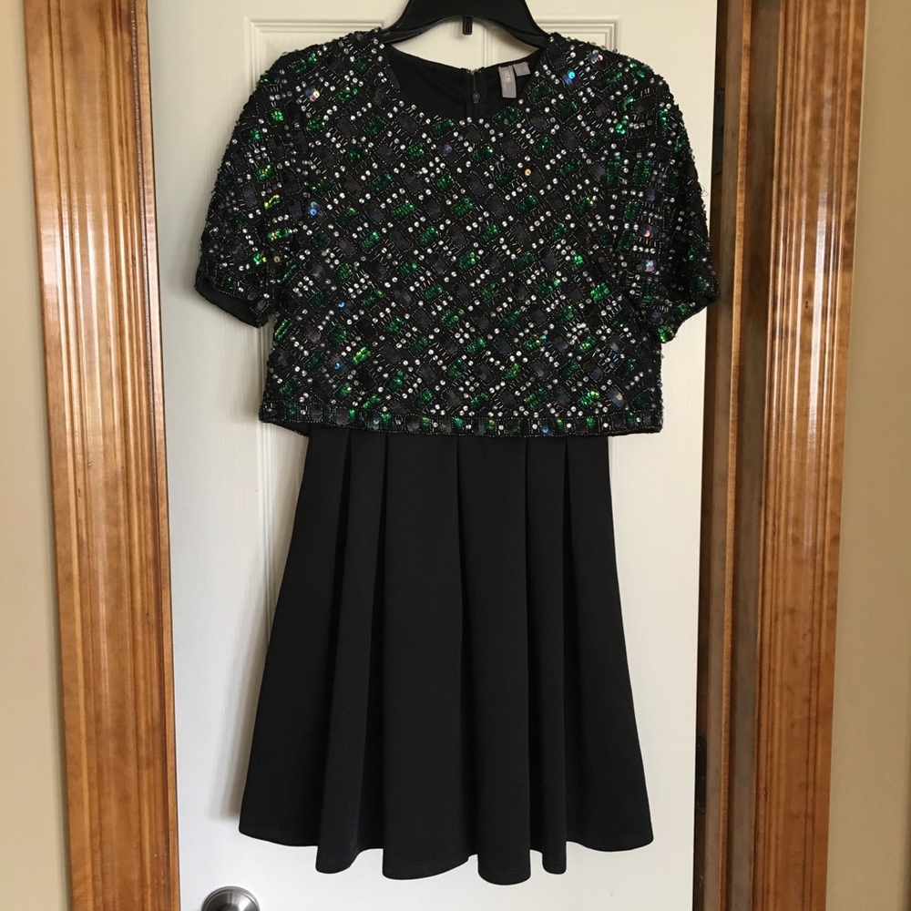 ASOS Candy Embellished T-Shirt Scuba Skater Dress - Picture 6 of 7